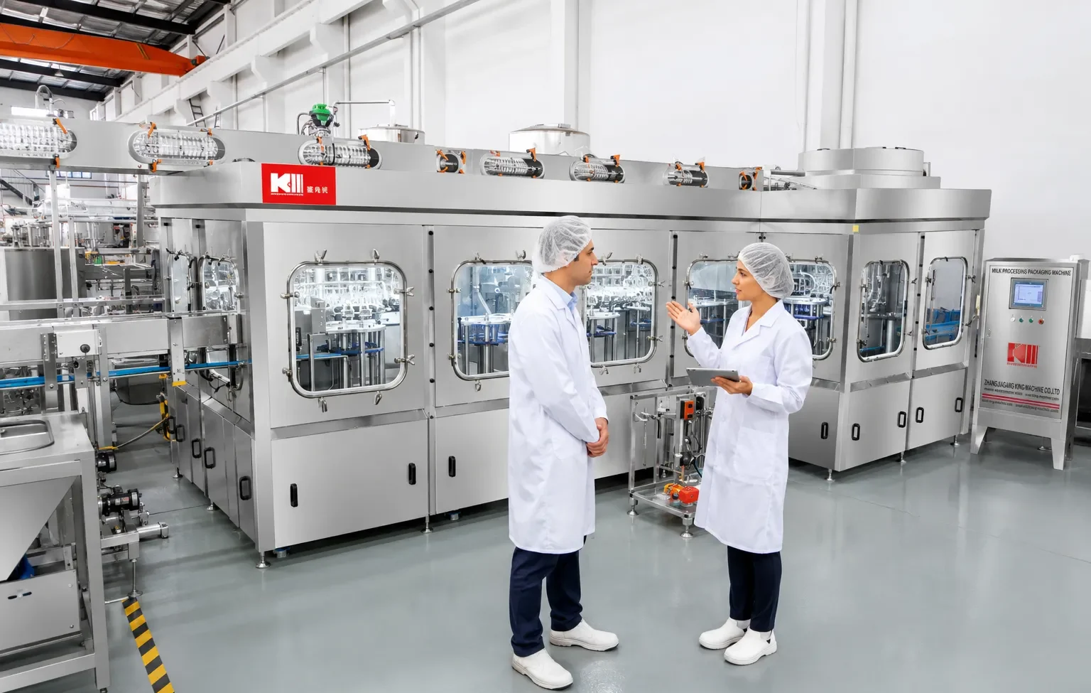 Заказать триблок розлива с системой Ultra Clean для молочного производства